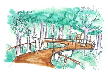 Germany: Hannover Adventure Zoo and City of Hannover Present Idea Sketch for “Forest Experience World”