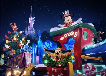 Frankreich: Weihnachtliche Stimmung im Disneyland Paris 
