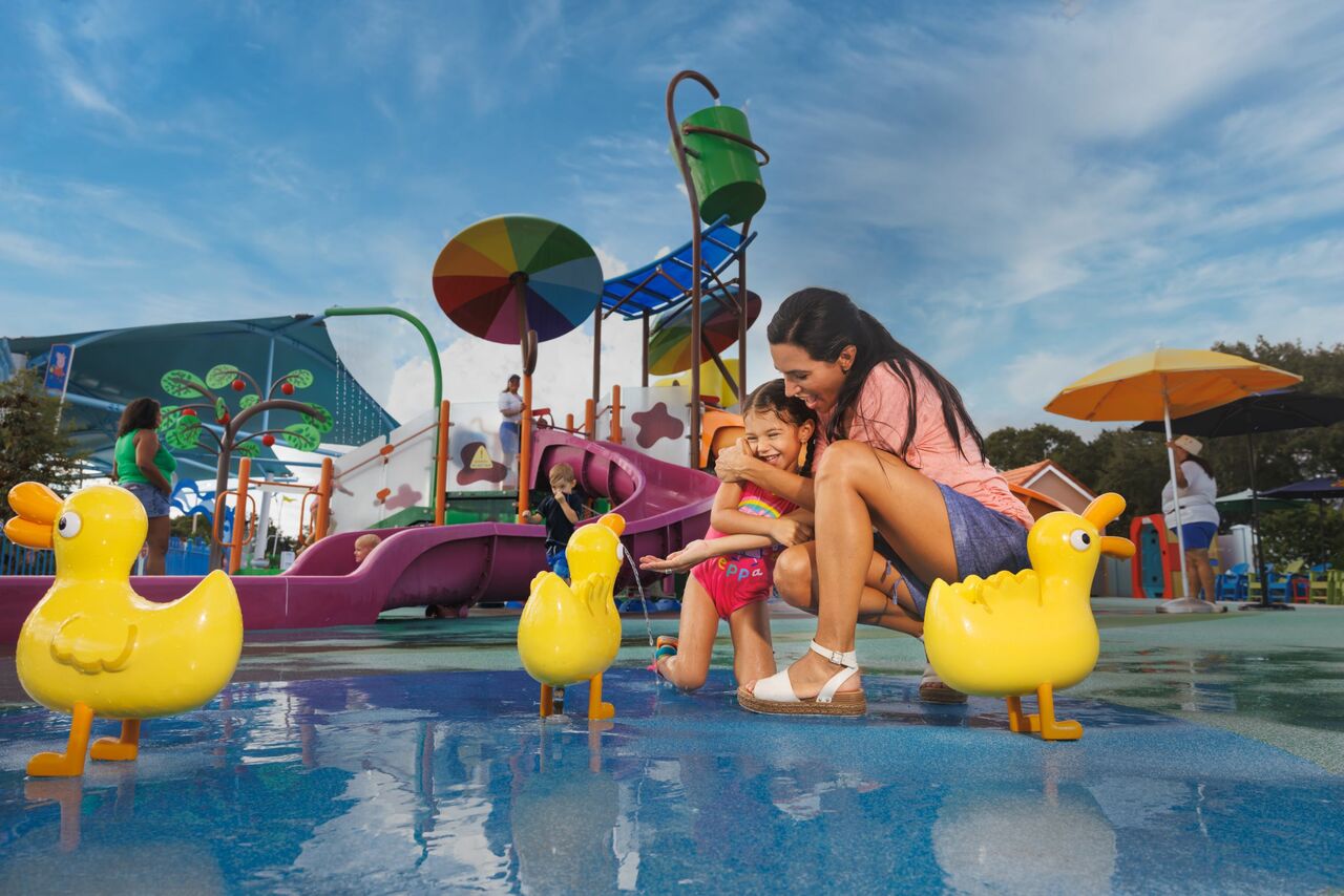 Sieben vielfältige Spielplätze im Peppa Pig-Themenpark