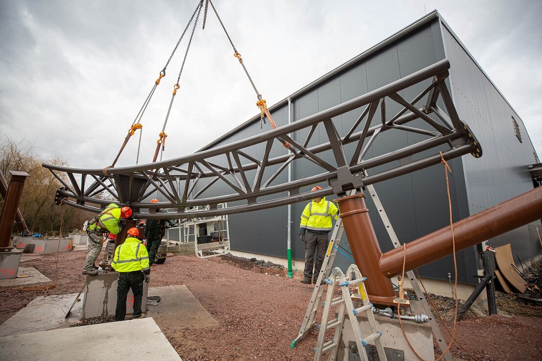 Germany: Europa-Park Mounts First Track of Its Coming New BigDipper Coaster