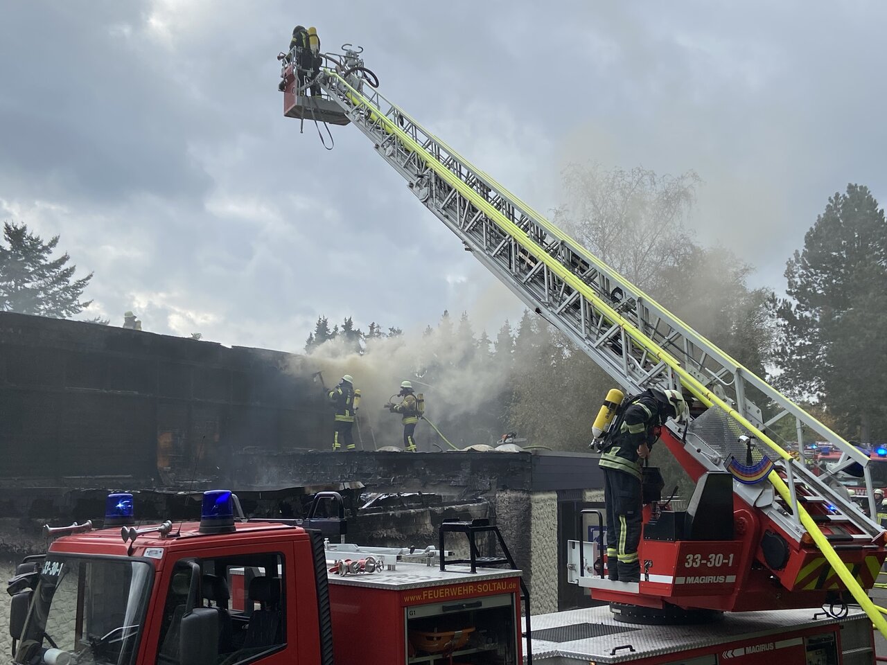 Brand im Heide Park Resort