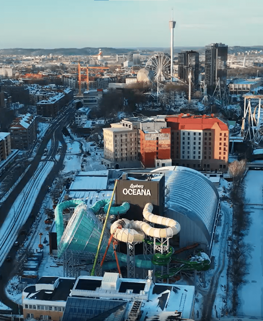 Major Fire at Liseberg's Oceana Waterpark