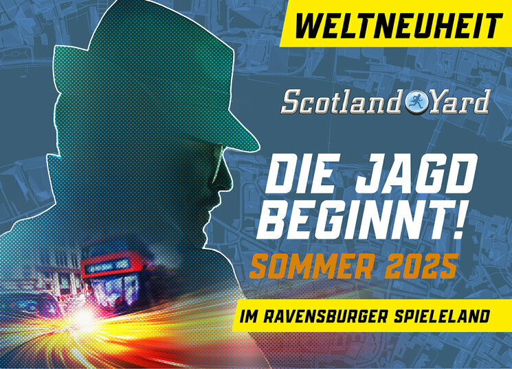 Ravensburger Spieleland kündigt „Scotland Yard“ als Weltneuheit 2025 an