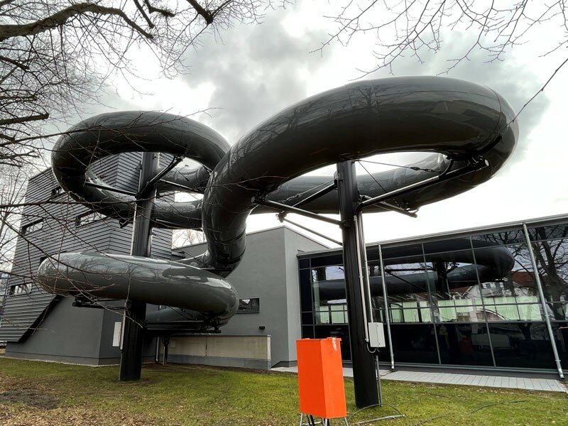 Opening of the New Hennigsdorf Indoor Swimming Pool Complex Near Berlin