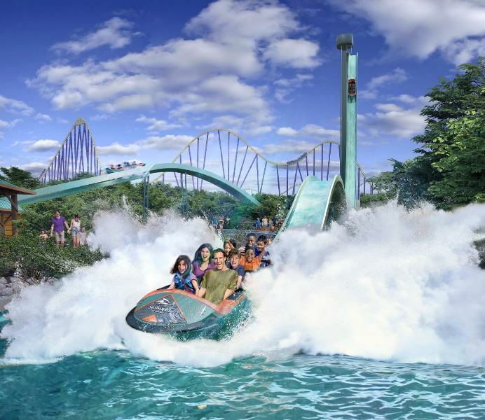 USA: „Catapult Falls“ – SeaWorld San Antonio kündigt weltweit ersten Launched Flume Coaster für 2023 an