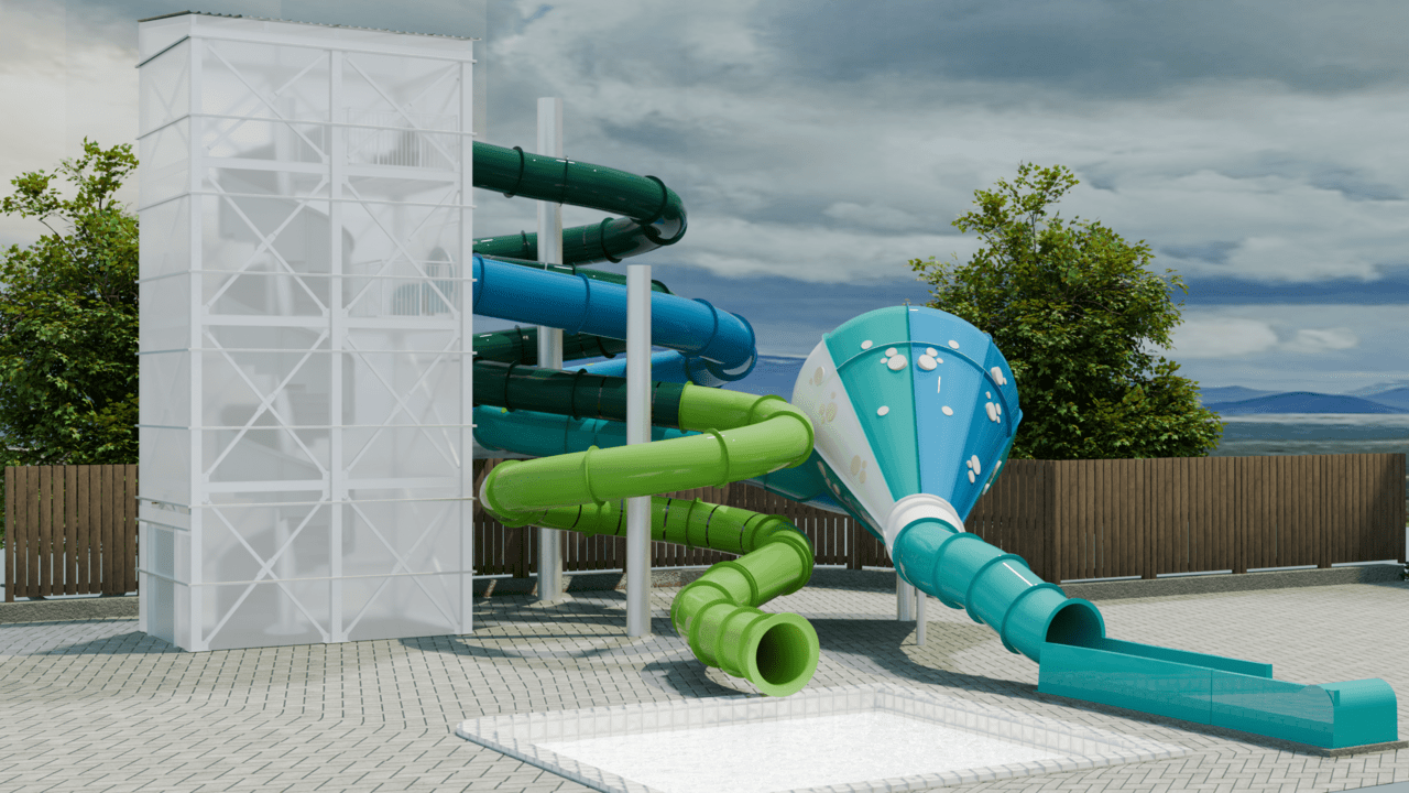 Iceland’s Þorlákshöfn Swimming Pool Gets “HurriCone” Water Slide