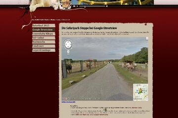 Navigating through Germany’s Zoo Safaripark Stukenbrock with Google Street View 