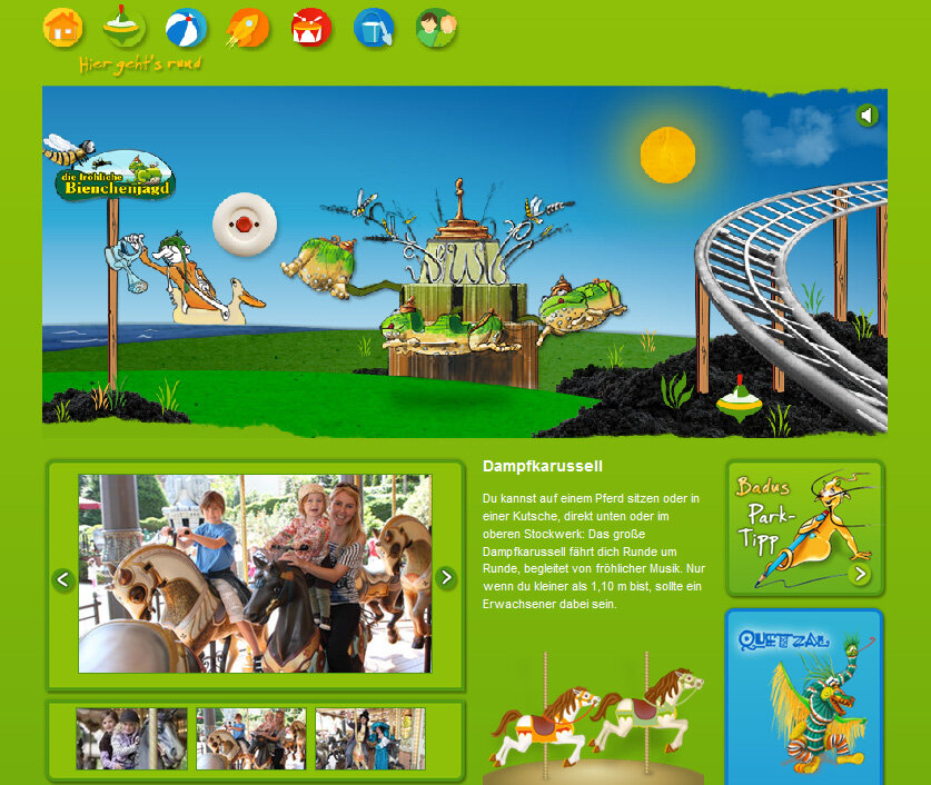 Das Phantasialand online für Kids