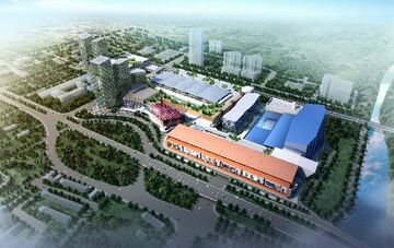 Königsdrache für neuen Wasserpark in Ost-Beijing / China 
