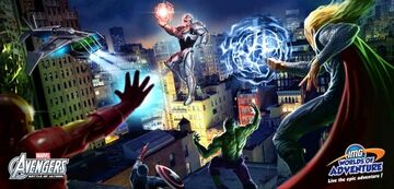 Avengers: Battle of Ultron-Attraktion in der IMG Worlds of Adventure
