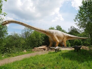 Deutschland: „Erdbebenechse“ lockt Besucher in den Dinosaurierpark Teufelsschlucht