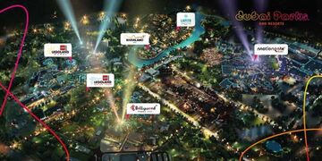 VAE: Dubai Parks & Resorts-Freizeitparkkomplex macht Baufortschritte