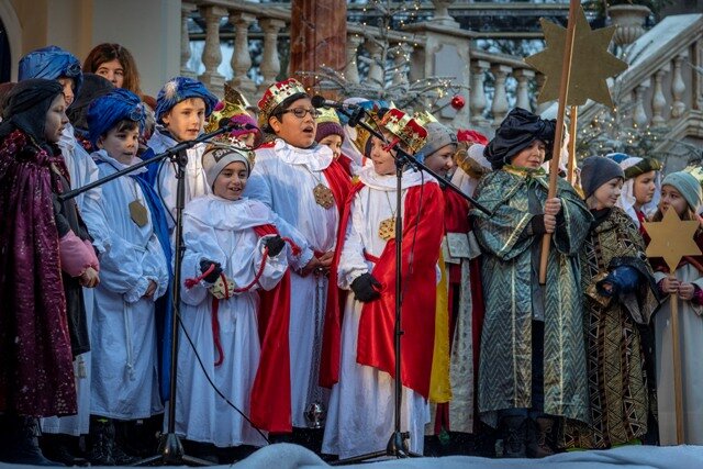 Sternsinger auf dem Weg …