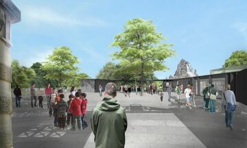 Germany: Berlin Zoo – Renovation Works at Löwentor Entrance Have Started