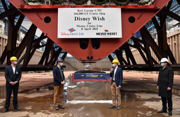 Germany/USA: Construction of Disney’s Newest Cruise Ship Disney Wish Begins