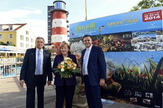 Wahlkampf: Bundeskanzlerin Angela Merkel besuchte Europa-Park