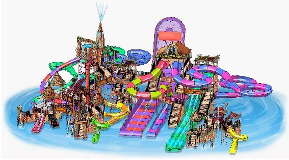 Wisconsin Dells / USA: Mt. Olympus Waterpark eröffnet riesige Wasserspielstruktur