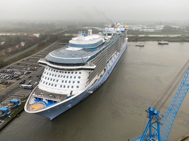 Deutschland/USA: Erfolgreiche Ausdockung der „Odyssey of the Seas” in Papenburg