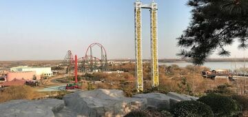 China: Sun Tzu Cultural Park baut Air Launch Coaster & Double Tower-Attraktion