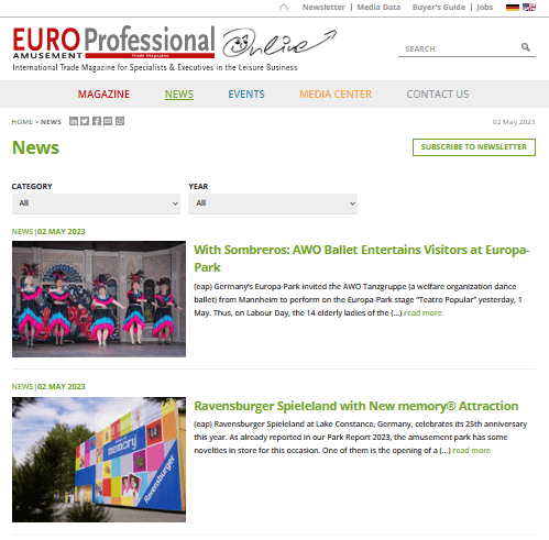 Nachrichten - EuroAmusement Professional