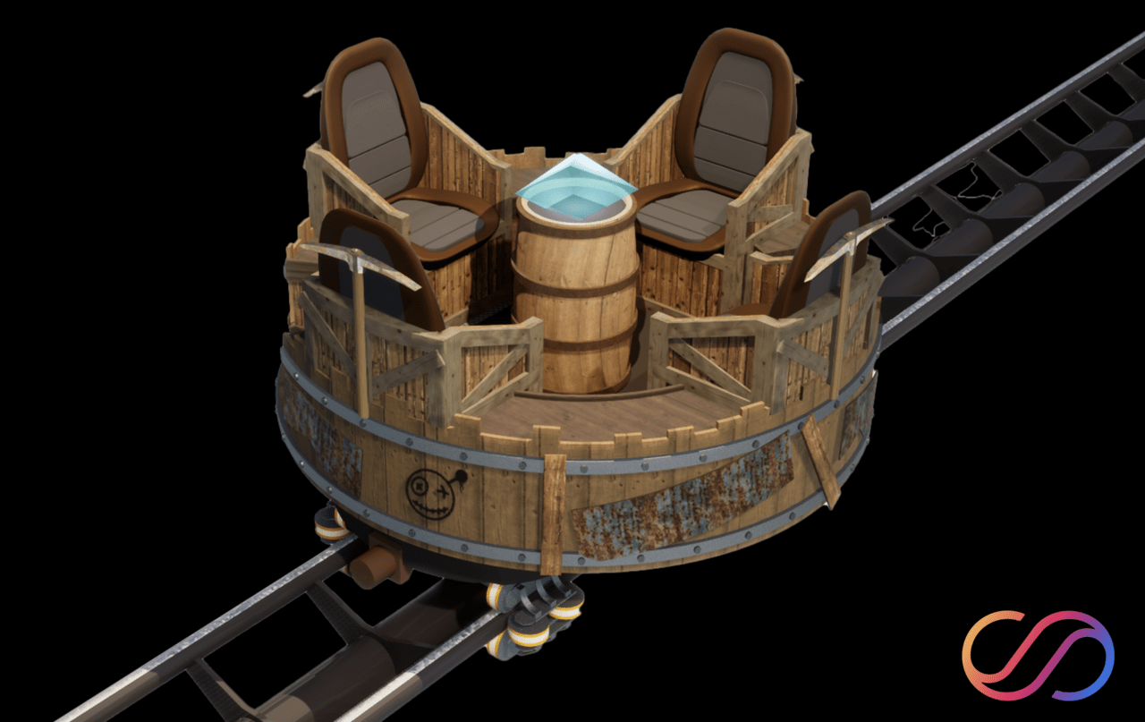 Spinfinity Coaster kombiniert Multimedia-Darkride & Achterbahn