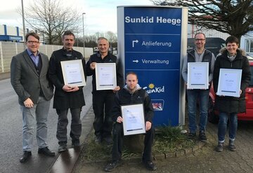 Sunkid Heege ehrt langjährige Mitarbeiter