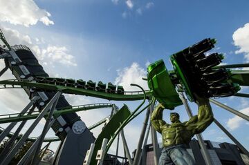 Orlando/FL: Neu-Eröffnung des „Incredible Hulk“-Coasters in Islands of Adventure 