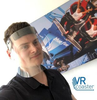 Deutschland: VR Coaster stellt Produktion um & spendet 500 Schutzvisiere