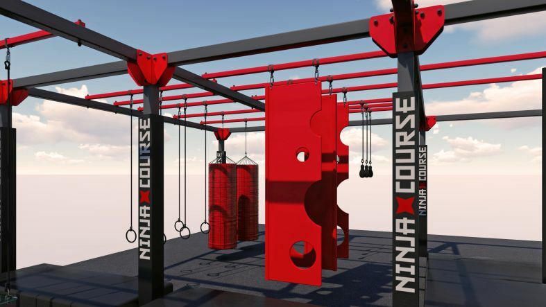 Walltopia ergänzt Produktportfolio um Ninja Course mit Stahlkonstruktion