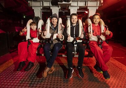 England: Letzte Fahrt des Inverted Coasters „Nemesis“ im Alton Towers Resort